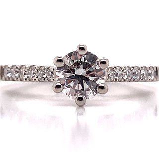 Emily - Platinum 6 Claw .81ct Solitaire Earth Grown Diamond Ring