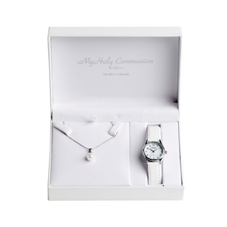 My Holy Communion Watch and Pearl Necklace Set