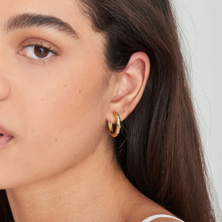 Ania Haie Gold Scattered Stars Hoop Earrings