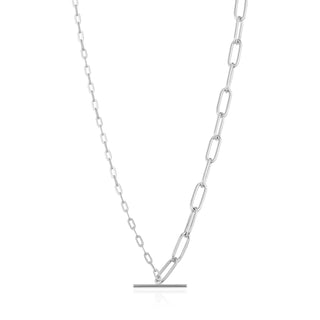 Ania Haie Chain a reaction Mixed Link T-Bar Necklace