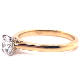 Bella - 18ct Yellow Gold .50ct Solitaire Earth Grown Diamond Ring