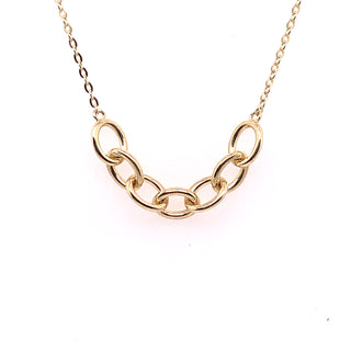 Oval link Chain 9ct Necklace