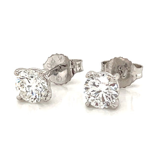1ct Total Laboratory Created Diamond Earrings