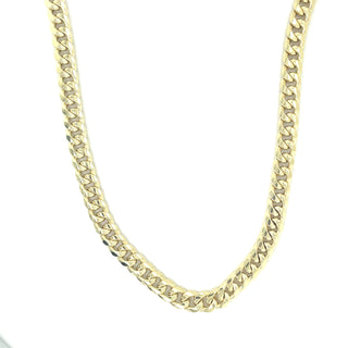 9ct Yellow Gold Cuban Link Chain Necklace