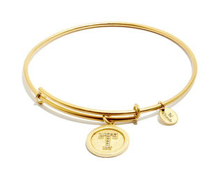 Chrysalis Gold Plated Initial Expandable Bangle