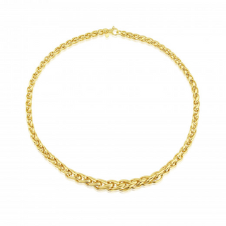 9ct Yellow Gold Graduated Palmier Necklace