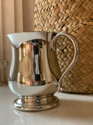 Baby Christening Pewter Cup with Georgian Style Handle