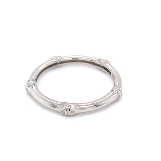 Sterling Silver Bamboo Bar Ring