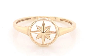 9ct Yellow Gold Star Ring