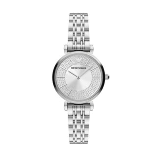 Emporio Armani Gianni T-Bar Ladies Silver Watch