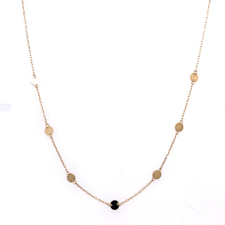 9ct Yellow Gold Tiny Disc Necklace