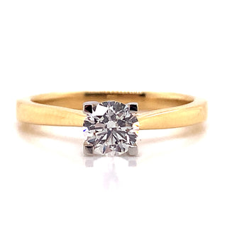 Juliette - 18ct Yellow Gold Solitaire 0.50ct Earth Grown Diamond Ring