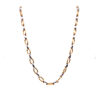 9ct Yellow & White Gold Two Tone Necklace