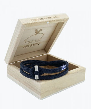 Pig & Hen Tiny Ted Navy|Silver