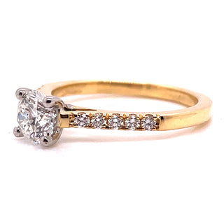 Paisley - 18ct Yellow Gold .92ct Solitaire Earth Grown Diamond Ring