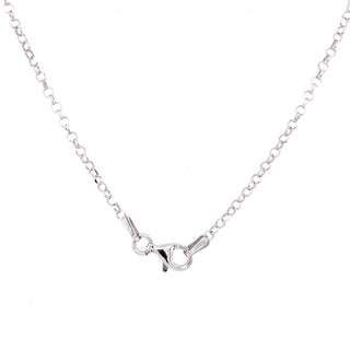 Sterling Silver Infinity Charm CZ Necklace