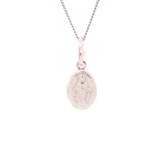 Sterling Silver Small Miraculous Medal Pendant