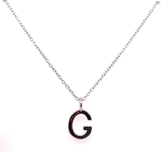 Sterling Silver Initial G Pendant