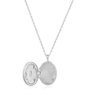 Ania Haie Silver Locket Pendant Necklace