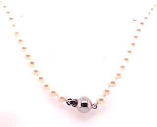9ct White Gold 18” Cultured Pearl Necklace