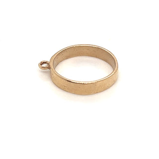 Vintage Eternal Ring 9ct Gold Charm