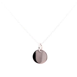 Sterling Silver Small Disc Pendant