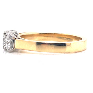 Leanna - 18ct Yellow Gold 1ct Three Stone Earth Grown Diamond Engagement Ring