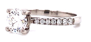 Mia - Platinum Solitaire Diamond Engagement Ring