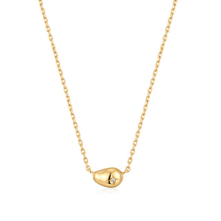 Ania Haie Gold Pebble Sparkle Necklace