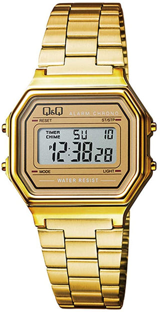 Q&Q Gents Gold Bracelet Digital Watch