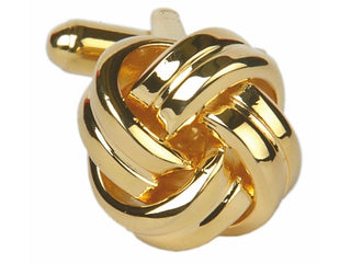 Double Cord Gold Plated Knot Cufflinks 90-9032