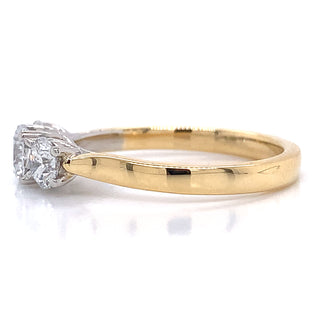 Rosie - 18ct Yellow Gold 1.05ct Laboratory Grown Three Stone Diamond Ring