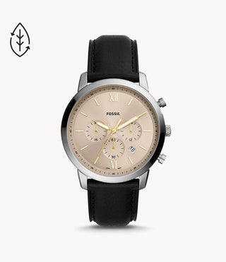 Fossil Neutra Chronograph Black Eco Leather Watch