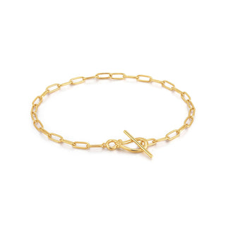 Ania Haie Forget Me Knot Gold Knot T Bar Chain Bracelet