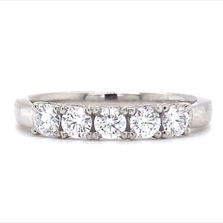Platinum .50ct Laboratory Grown Five Stone Diamond Ring