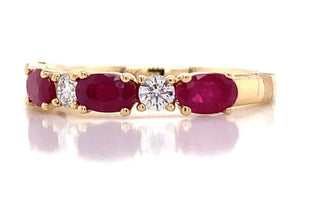 18ct Yellow Gold Earth Grown Ruby And Diamond Ring