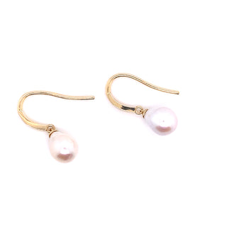 Baroque Pearl Drop Earring 9ct