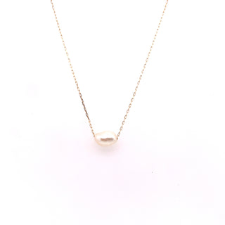 9ct Yellow Gold Baroque Floating Necklace