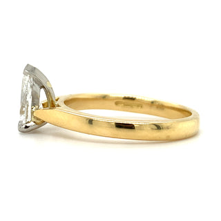 Veronica - 18ct Yellow Gold 0.70ct Laboratory Grown Pear Solitaire Diamond Ring