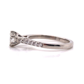 Emily - Platinum 6 Claw .81ct Solitaire Earth Grown Diamond Ring