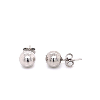 Sterling Silver 8mm Ball Stud Earrings