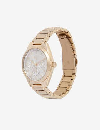 Armani Exchange Gold Chronograph Ladies Watch