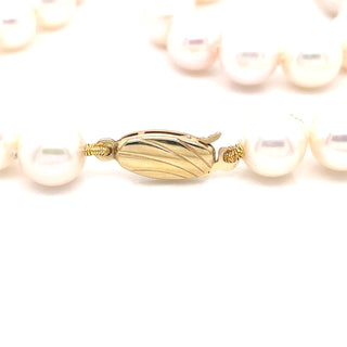 Pearl Necklace with 9ct Gold Clasp