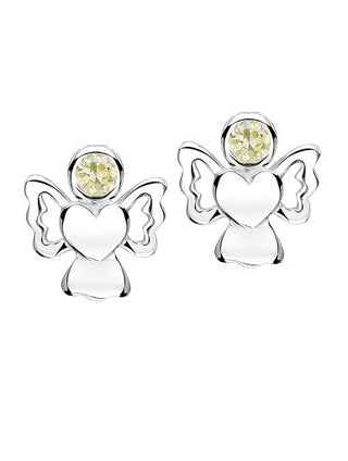 Jo For Girls Birthstone Angel Earrings