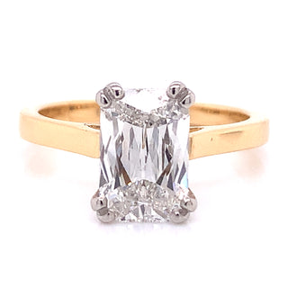 Paige - 18ct Yellow Gold Lab Grown 2.15ct Cushion Cut Ring