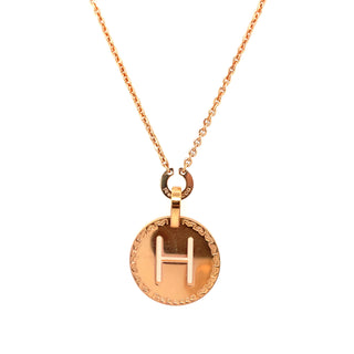Rebecca Rose Letter H Charm Necklace