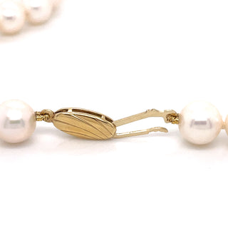 Pearl Necklace with 9ct Gold Clasp