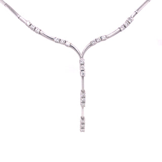 18ct White Gold Earth Grown Diamond Necklet