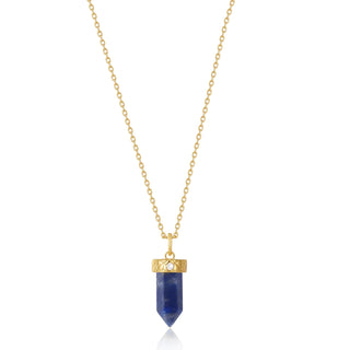 Ania Haie Gold Lapis Point Pendant Necklace