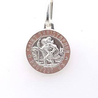 Sterling Silver 12mm St. Christopher Medal